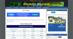 Desktop Screenshot of holidaystracker.com