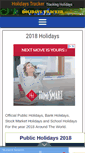 Mobile Screenshot of holidaystracker.com